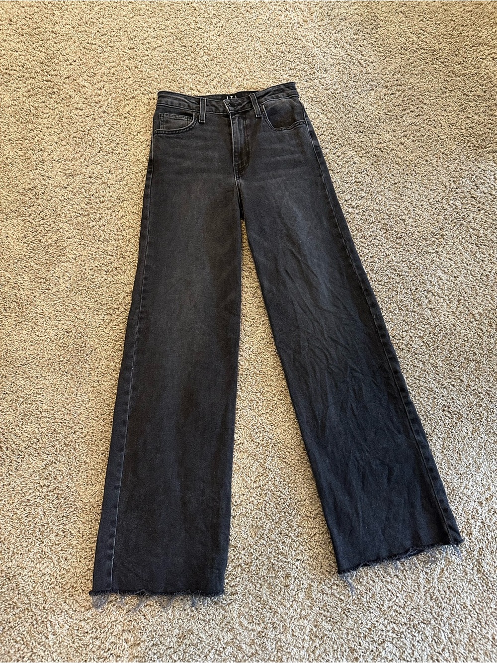 L.T.J Letter to Juliet Genoa wide leg black jeans